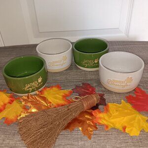 NEW Fall Harvest Ramekins Set of 4